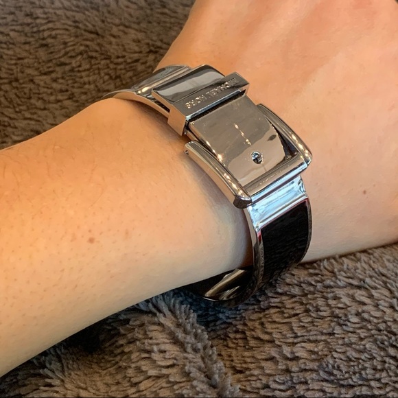 Michael Kors -  black and silver cuff - Picture 4 of 4
